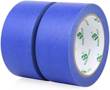 Blue Masking Tape Decorative Writable Blue Painters Tape for Arts & Crafts,2 Rolls Pack, 48mm x 30m Per Roll BOMEI PACK