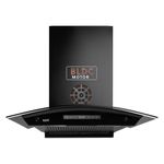 KAFF KEC 60A-DC 60cm 1400m³/hr BLDC Autoclean Curved Shape Chimney | Real Time Display I 9-Speed | Touch & Gesture Control | 9 Speed | 2 Yrs Comprehensive Warranty, Lifetime on Motor*