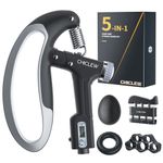 CHICLEW Hand Grip Strengthener Workout Kit 10-100KG (5 Pack), Forearm Grip Adjustable Resistance Hand Gripper with Counter, Finger Stretcher Finger Exerciser for Muscle Building