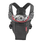 Infantino Swift Classic Carrier with Pocket - 2 Ways to Carry Carrier with Wonder Bib & Essential Storage Front Pocket, Black