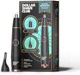 Dollar Shave Club | Style Detailer Precision Trimmer(™) | Trimmer for Nose, Ears, Brows and Sideburns | Includes Rotary Head & Detailer Head | Waterproof, USB-C Rechargeable | Nose Hair Grooming Tool