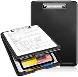 oddpod™ Praise A4 Clip Pad/Clipboard with Storage Case for Paper and Document Storage 83002 (Black)