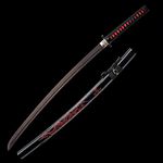 Natural Rosewood Katana, Handmade Wooden Samurai Sword with Sheath, 103cm Bokken for Display, Cosplay Collection and Kendo Training-I