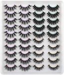 JIMIRE 20 Pairs False Eyelashes 4 S