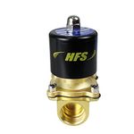 HFS(R) Electric Solenoid Valve Copper Normally Closed for Water Air Gas (110V AC 1/2IN NPT)