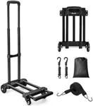 KEDSUM Folding Hand Truck, 290 lbs Heavy Duty Dolly Cart for Moving, Solid Construction Utility Cart Compact and Lightweight for Luggage, Personal, Travel, Auto, Moving and Office Use