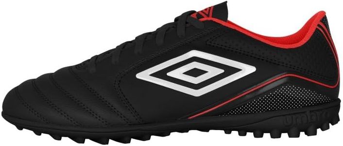 Umbro Men's Classico 12 Tf Soccer Turf Shoe, Black/White/Red, 7