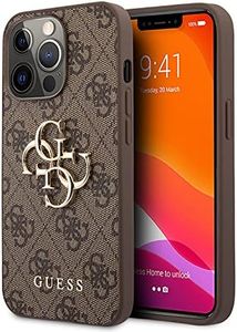 Guess GUHCP13X4GMGBR Coque de Protection pour iPhone 13 Pro Max 6,7" 4G Big Metal Logo