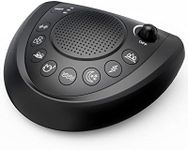 White Noise Sound Machine,Battery Powered Sleep Sound Machine,Portable Sound Machine with 24 Soothing Sounds,Timer,Headphone Jack,2 USB Charger,Sound Machine for Travel,Baby,Adults,Pets