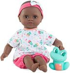 Corolle 9000100520 - Mon Premier Poupon Bath Baby Alyzee, Soft Body Bath Doll with Bath Animal, Sleeping Eyes, Vanilla Fragrance, Removable Dresses, 30 cm, Suitable for Children from 18 Months