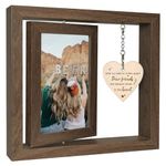 Side by Side or Miles Apart - Dear Friends Are Always Close to the Heart Photo Frame Friend Friendship Graduation Gifts for Her Women (Dis Two 15x10 cm)