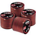 Install Link 14 Gauge Speaker Wire (Speaker Cable) for Car, Home or RV Audio Cable, 100ft, CCA (4 Pack)