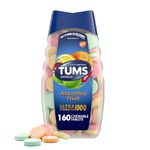 TUMS 74610 Ultra Strength Assorted Fruit Antacid Chewable Tablet for Heartburn Relief, Pack of 160