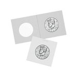 Bcw Products - 100 2x2 Cardboard Coin Holders HALF DOLLARS - Just fold and Staple by BCW