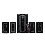 T-Series M4003BT 4.1 Channel Multimedia Bluetooth Speaker System Black Bluetooth Home Theatre with Digital Display AUX/IP,USB,SD/MMC, Bluetooth Supported Ambience Light with Remote Control