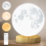 Hiloshine Sad Lamp Light Therapy Lamp 10000 Lux UV-Free Sunlight lamp with Stepless Brightness,Timer and 3 Color Temperatures Natural Light Lamp with Remote Control for Office/Creative Home Decor