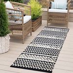 STONEMUNK® Cotton Carpet Runner 22x60 Inch for Living Room, Bedroom, Kids Room, Kitchen, Bedside Runner - (Ivory - T, 2x5 Feet)