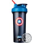 BlenderBottle Marvel Comics Pro Series Shaker Bottle, 28-Ounce, Captain America Shield