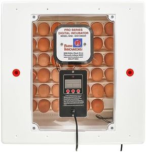 FARM INNOVATORS 4250 Circulated Air Digital Incubator, 41 Egg, 120 Vac, 99-100 Deg F, Clear
