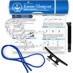 Knot Exercise Set for the Sport Boat Driving Licence See Binnen SBF with Video Instructions - Includes 2 x Ropes, Cleat with Suction Cups, Velcro Strap & Knot Instructions on Paper and Video