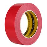 LLPT Duct Tape Premium Grade 1.6 Inches x 108 Feet x 11 Mil Easy Tear Residue Free Strong Adhesive Color Red (DT403)