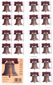 (100 stamps) - USPS Forever Stamps Liberty Bell 100 Stamps (5 books of 20)