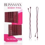 Brown Bobby Pins 50 Pcs, 5cm Long Hair Grips, Thicker & Strong Pins for All Hair Types – Hair Pins for Hair Styling Makeup and more……