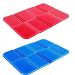 ANCLLO 2PCS Camping Cushion Seat Foldable Ultralight EVA Foam Sitting Pads-Save Your Backpack Space and Reduce Weight