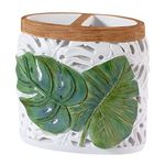 Avanti Linens - Toothbrush Holder, Palm Tree Leaves Inspired Home Decor (Viva Palm Collection)