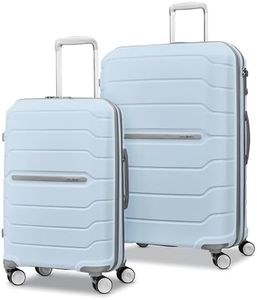 Samsonite Freeform Hardside Expandable with Double Spinner Wheels, Powder Blue, 2-Piece Set (21/28), Freeform Hardside Expandable with Double Spinner Wheels