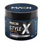 MAEN Style-X Hair Gel for Men with Fenugreek Extract | Helps in hair growth & Strong hair roots|Alcohol & Sulphate Free |Hold hair, shine & mate look | all hair types - 100 GM