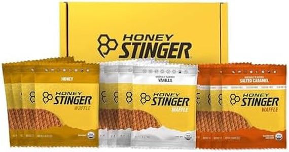 Honey Stinger Organic Waffle Variety Pack | 4 Units Each Of Honey, Vanilla, & Gluten Free Salted Caramel | Energy Stroopwafel for All Exercises | Sports Nutrition for Home & Gym, Pre & Post Workout