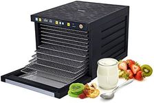 BioChef Savana Food Dehydrator with 6, 9 or 12 Stainless Steel Trays, Timer & Preset Drying Modes (6 Tray)