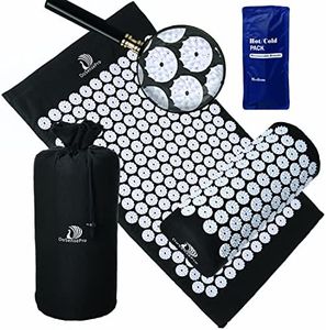 Acupressure Mat & Pillow Set - Acupressure Therapy for Back and Neck Pain Relief, Sciatica, and Pressure Point Aches Ideal Acupuncture Mat for Sleeping Aid & Recovery