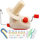 BUTUZE Yarn Winder, Yarn Ball Winder Yarn Spinner with 53 Pieces Stitch Markers Knitting Kit, Yarn Winder Large Capacity, Yarn Roller, Yarn Spinner for Crocheting with Manual