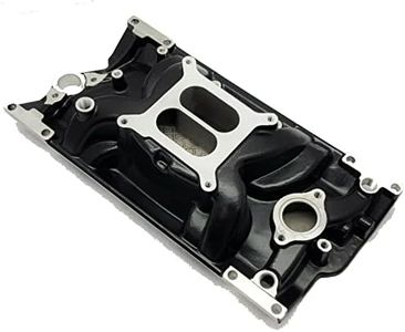 Small Block Chevy Intake Manifold SBC Vortec Dual Plane 350 383 Intake Manifold 1996-UP Black