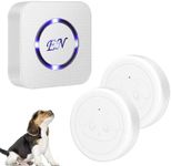 Dog Door Bell Wireless Doggie doorbells for Potty Training with Warterproof Touch Button Dog Bells Included Receiver + Transmitter (1 Receiver + 2 Transmitter)