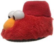 Sesame Street Baby Elmo Puppet Slipper, Red, 7/8 Child US Toddler