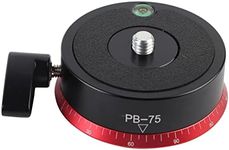 Camera Panoramic Panning Base, Panorama Ball Head Panorama Ball Tripod Head with Bubble Level and 3/8 Inch Screw Professional Panoramic Head