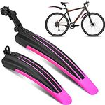 Bike Mudguard Set Bicycle Fender Mountain Front & Rear Mud Guard Universal Mudguard Bike Cycling Tires Fenders Full Cover Thicken Widen Adjustable Bike Mudflap fit for 20/22/24/26 inch MTB Road Bike