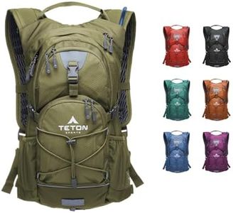 TETON Sports Oasis 18L Hydration Pack with Free 2-Liter Water Bladder; The Perfect Backpack for Hiking, Running, Cycling, or Commuting,Olive