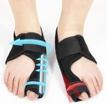 Kecartu Bunion Correctors for Women & Men, Adjustable Orthopedic Bunion Splint, Big Toe Spacers for Hallux Valgus, Hammer Toe Separators for Bunion Pain Relief - Day & Night Support, 2pcs, Black