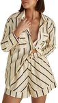 Tankaneo Womens Striped 2 Piece Out