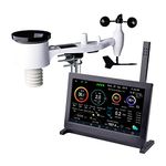 Ecowitt HP2561 Wi-Fi Weather Station Indoor and Outdoor, Includes 7-in-1 Wireless Solar Powered Weather Sensor and 7 Inch TFT Display Console, Support WU/Wow/WeatherCloud/Ecowitt Servers