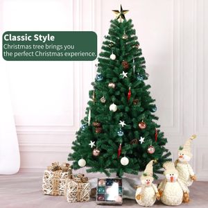 7FT Pre-Lit Christmas Tree – Artificial Pine with LED Lights