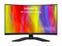 GIGABYTE M32UC 32" 144Hz (160Hz OC) 4K UHD Curved Gaming Monitor, SS VA, 3840x2160 Display, 1ms Response Time (MPRT), 1x DisplayPort 1.4, 2X HDMI 2.1, 1x USB Type-C, 4X USB 3.2