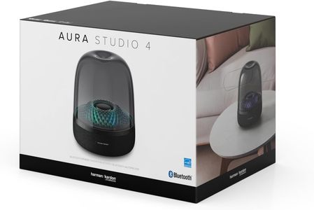 Harman Kardon Aura Portable Bluetooth Speaker, 360° Audio, Black