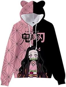 YUESUO Anime Lemon Slayer Hoodies, Unisex 3D Printed Cosplay Cute Sweatshirt for Men Women