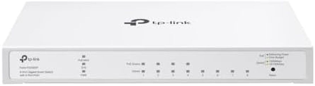 TP-Link Festa 8-Port Gigabit Smart Switch with 4-Port PoE+, 62 W, Free Cloud Centralised Management, Easy Setup & Use, SMB-Lite Business-Level Quality, Fanless Design, Metal Case (Festa FS308GP)