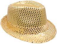 Wanna Party Sequin Hat Gold Pack of 1